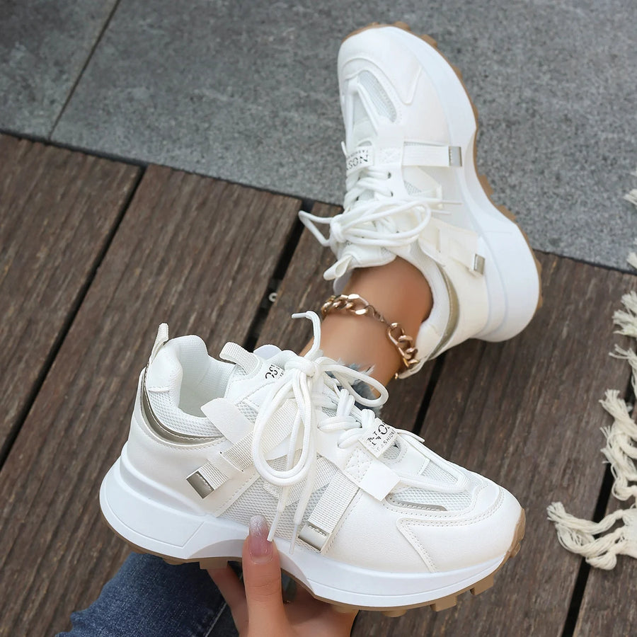 Clean Low-Top Platform Sneakers